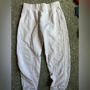 light pink nike fleece sweats